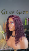 GlamGaze ®Premium Luxury Burgundy Wet Curls